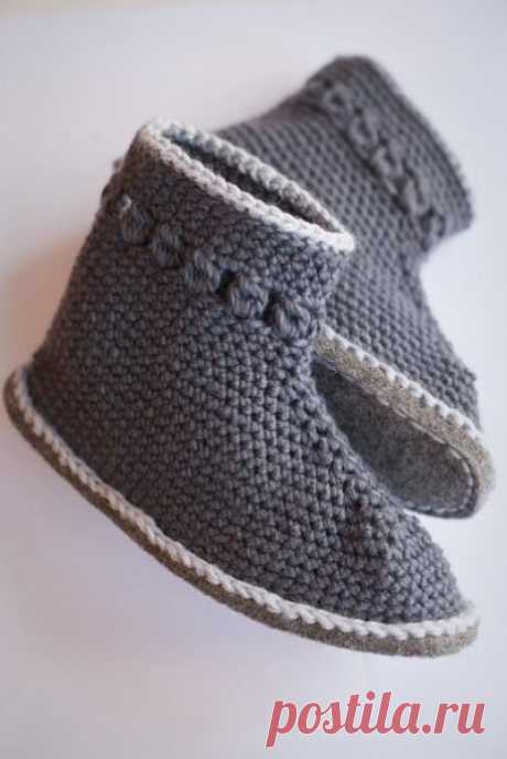 Чуни крючком тёплые. Сапожки с схемами крючком ажурные | Я Хозяйка