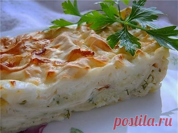 шеф-повар Одноклассники: ПИРОГ ИЗ ЛАВАША С СЫРОМ И ЗЕЛЕНЬЮ