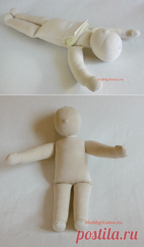 закрепление ручек и завершение тельца вальдорфской куклы | HobbyNotes.ru — Заметки о хобби