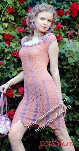 Ажурное платье в технике ленточного кружева