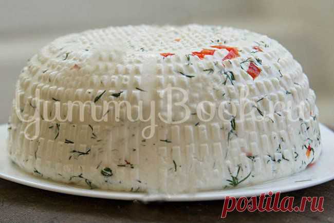 Домашний твердый сыр с перчиком и укропом - пошаговый рецепт с фото