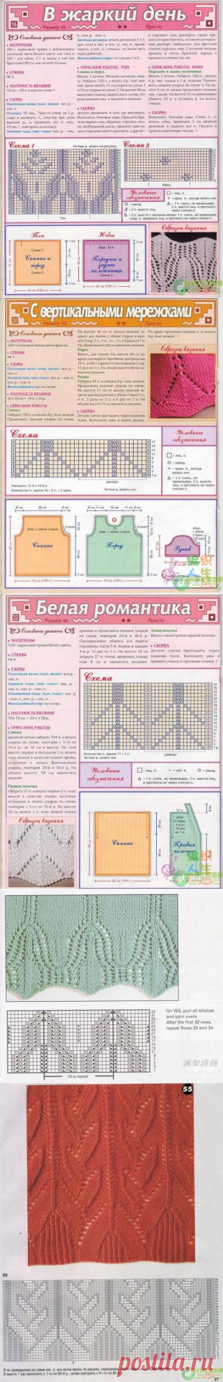 Подборка 2 - &quot;Ажуры для спиц&quot;.