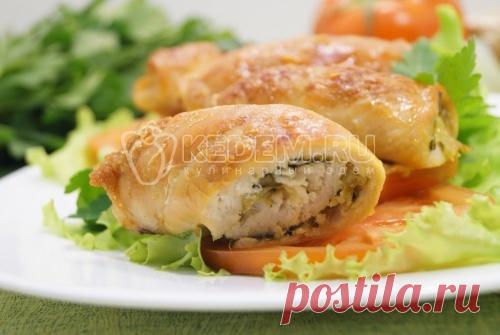 Куриные рулетики с сыром и зеленью – Пошаговый рецепт с фото. Вторые блюда. Вкусные рецепты с фото. Блюда из курицы