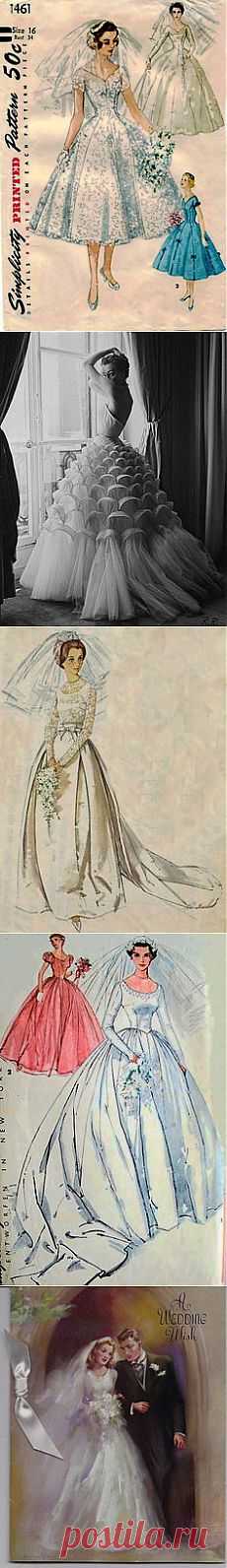 Reserved-DO NOT PURCHASE - Simplicity 1461 1950s Wedding Dress Patter…