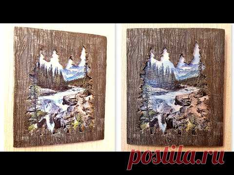 Как сделать имитацию дерева. рамка
