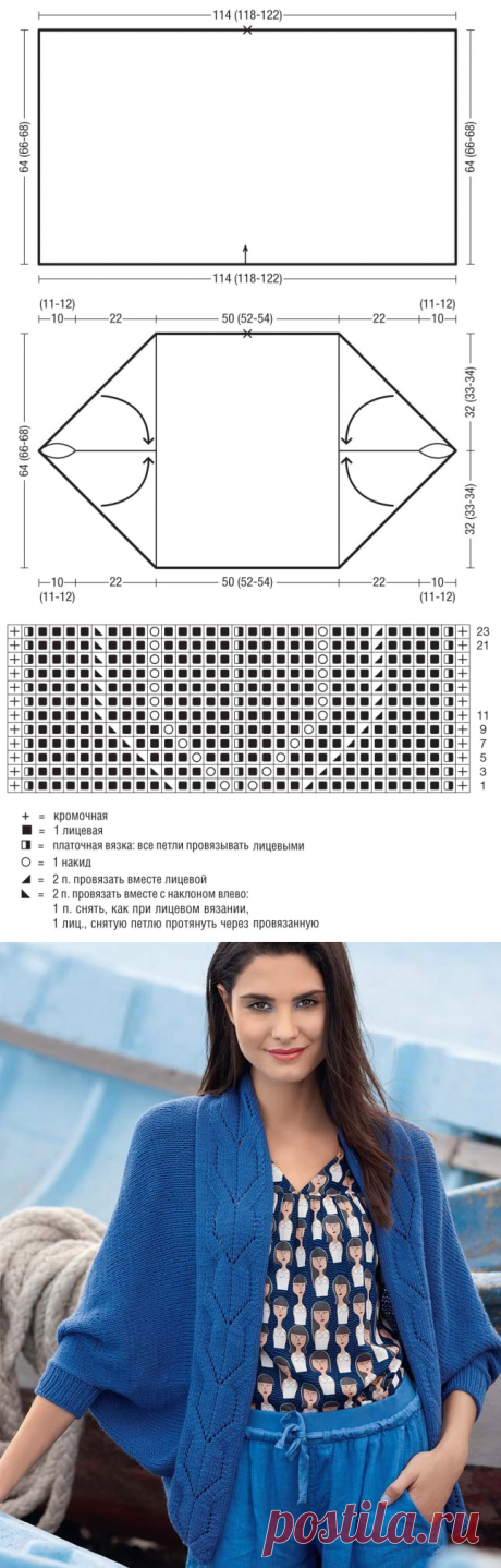 Вязание-спицы-Безрукавки и Жакеты >Кардиган