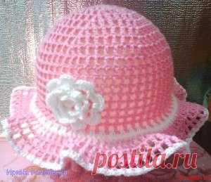 Детская панамка крючком схема. Схема летней панамки крючком