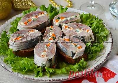 Рецепт вкусной закуски с селедкой - Пошаговые рецепты с фото