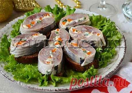 Рецепт вкусной закуски с селедкой - Пошаговые рецепты с фото