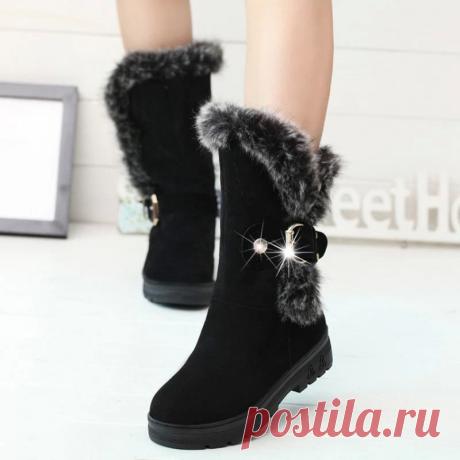 ботинки воды Picture - More Detailed Picture about Hot Sale Women Snow Boots Solid Warm Casual Boots With Fur Fashion New Buckle Round Toe Women Boots Classic Ladies Shoes ST941 Picture from Fashion Trading Co,, Ltd | Aliexpress.com | Alibaba Group