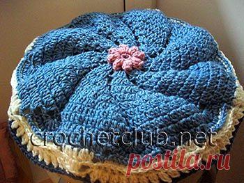 Сиденье на табурет крючком - Вязание Крючком. Блог Настика