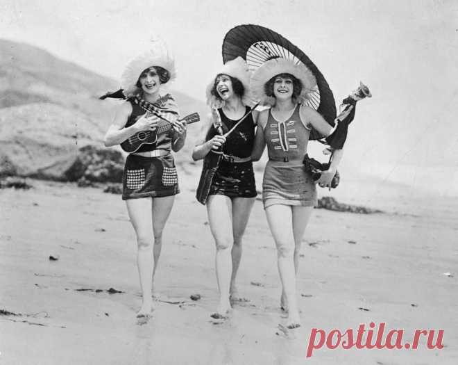 Ретро-дамы - Старинные купальные костюмы и купальщицы