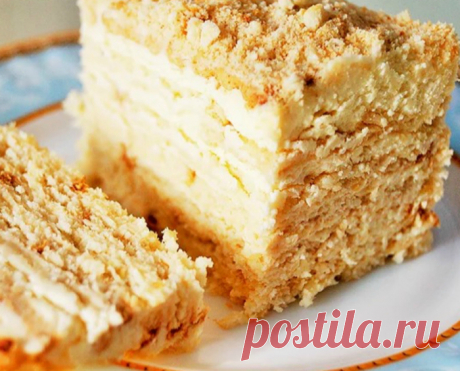Нежный и тающий во рту торт без выпечки от Вкусняшек