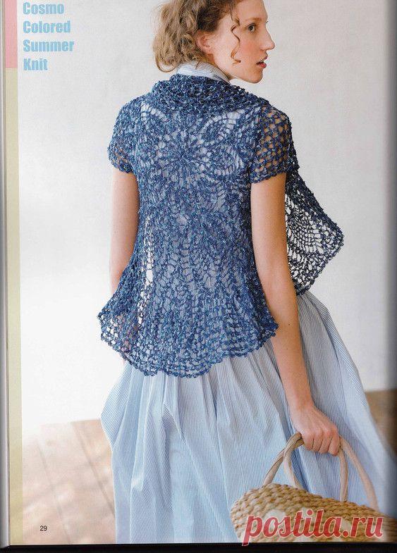 круговое балеро крючком