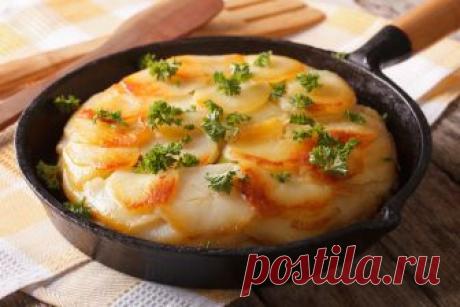 Запечённый картофель Анна Вкусное блюдо из картофеля без изысканных ингредиентов и больших затрат по времени.