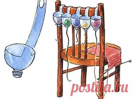 Удобное приспособление для клубка.
