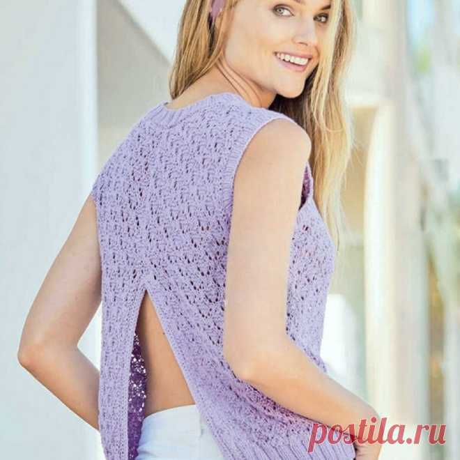 10 летних топов спицами с подробным описанием | Вязание с Paradosik_Handmade | Дзен