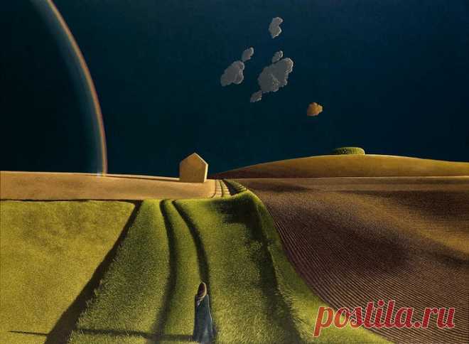 Научиться любить мир... Художник Дэвид Иншоу / David Inshaw (Англия, 1943)