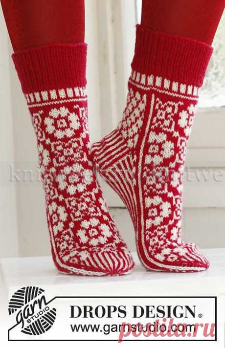 Жаккардовые носки спицами на knitweek.ru