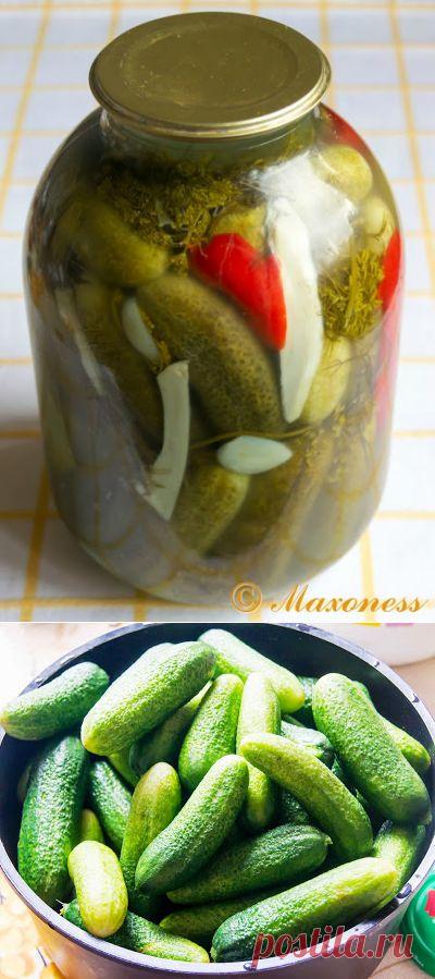Солёные огурцы по дедушкиному рецепту .