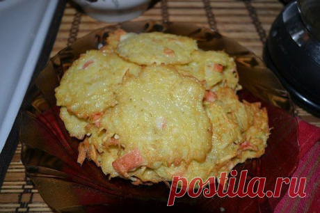 Драники с крабовыми палочками