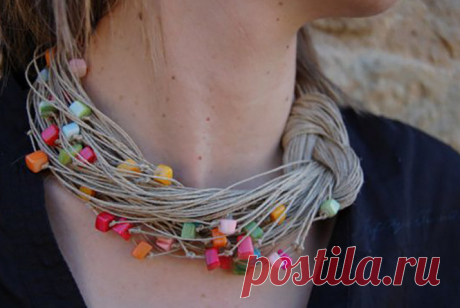 Из бечевки и горсти бусин может получится невероятная красота — HandMade