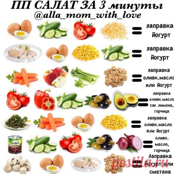 7 моментальных и полезных салатов