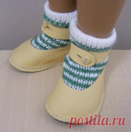Обувь для куклы. 

#Выкройка.