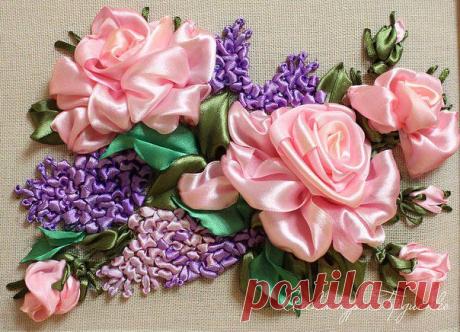 Вышивка лентами | Вышивка крестом