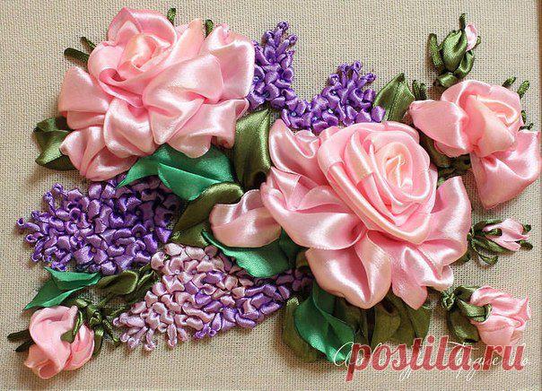 Вышивка лентами | Вышивка крестом