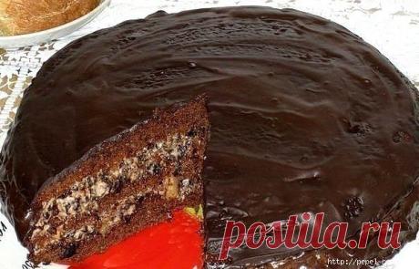 Простой, но очень вкусный тортик "ЧЕРНОСЛИВ В ШОКОЛАДЕ"