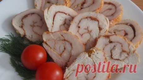 КУРИНЫЙ РУЛЕТ - прост и быстр в приготовлении, бесспорно очень вкуceн