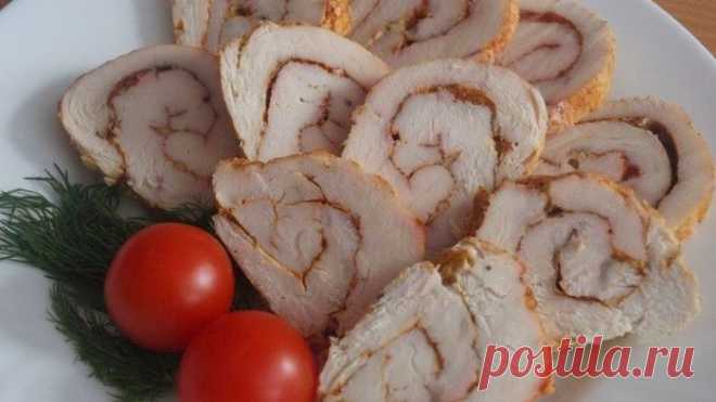 КУРИНЫЙ РУЛЕТ - прост и быстр в приготовлении, бесспорно очень вкуceн