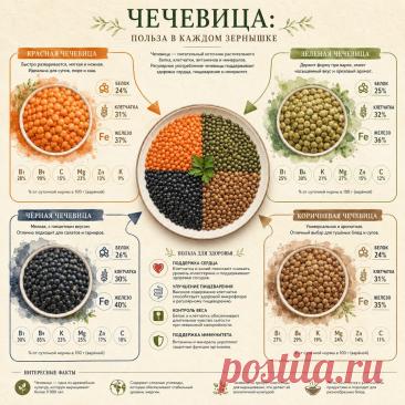 Чечевица - польза в каждом зернышке