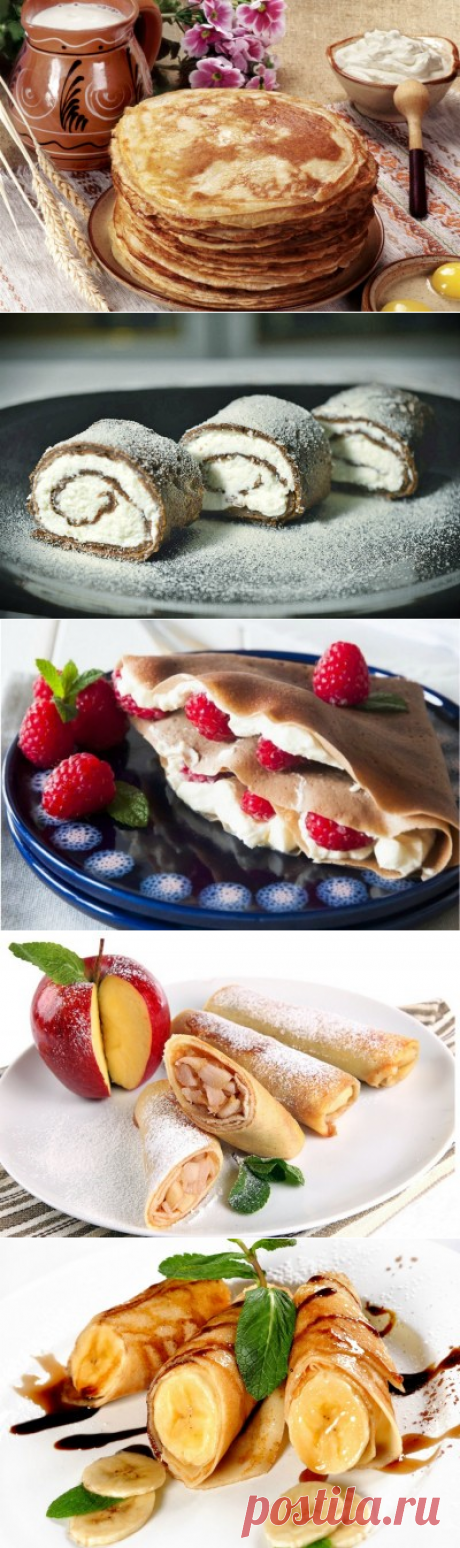 10 самых вкусных рецептов блинов - пошаговый рецепт с фото | Блины, оладьи, сырники | Вкус Онлайн - кулинарные рецепты