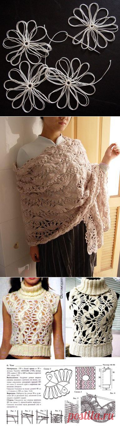 Вязание на тенерифе соединение