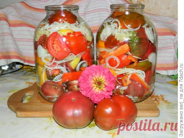 Вкуснейший салат из крупных томатов!