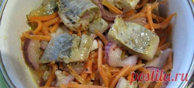 Салат с селедкой на зиму