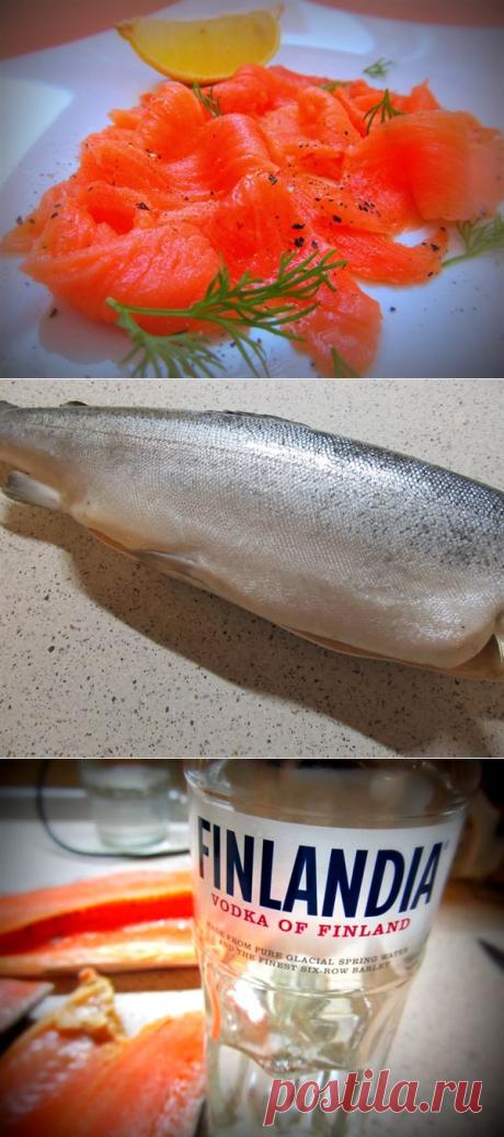 Великолепное закусочное блюдо! Слабосолёный лосось по-шведски — Вкусные рецепты