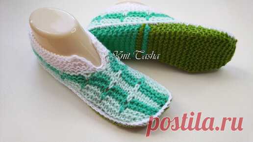 Авторская модель следков спицами одним полотном | Knit.Tasha | Дзен