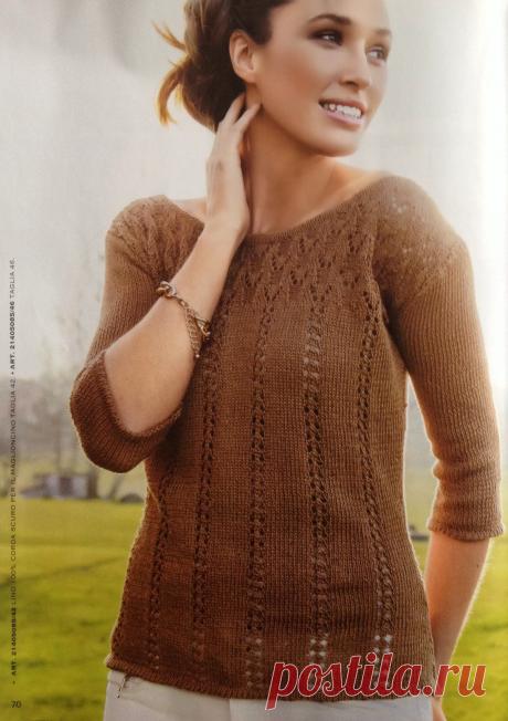 Вязание джемпера Lino, Mani di Fata.