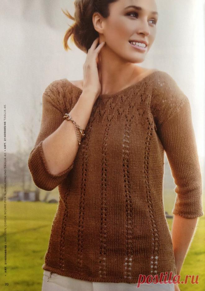 Вязание джемпера Lino, Mani di Fata.