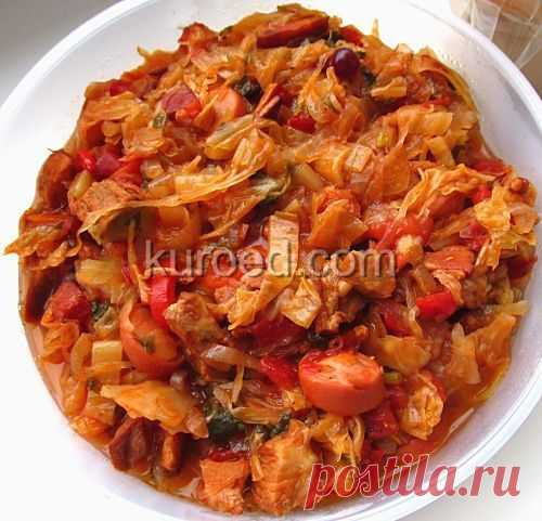 РЕЦЕПТЫ | Тушеная капуста с курицей