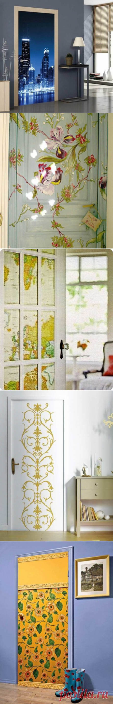 Как обновить старые двери своими руками