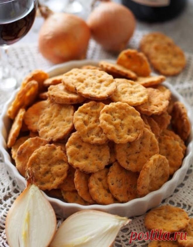 Хрустящее Сырное печенье с луком | просто здорово! | Дзен