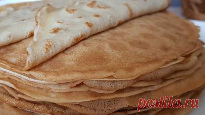 Блины на Воде I Как Приготовить Блины на Воде I Вкусный и Простой Рецепт