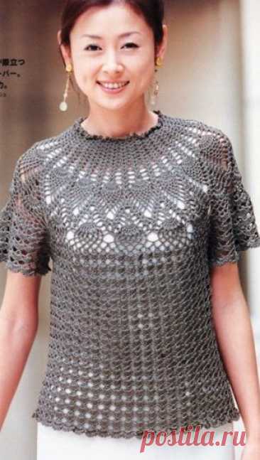 Симпатичный ажурный топ с круглой кокеткой Конкурс "Счастливый комментарий" - комментируй публикации, получай призы каждую неделю! Детали конкурса читайте здесь ЗДЕСЬ Конкурс с денежным призом! Самое сказочное событие Вашей рукодельной зимы! Условия участия в Посте