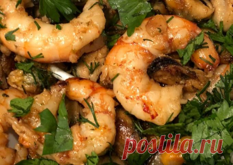 Креветки и мидии - пошаговый рецепт с фото. Автор рецепта Виктория . - Cookpad