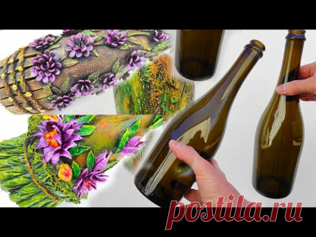 3 ideas Bottle Art. Incredible bottle decoration