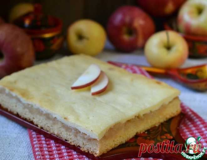 Пирог с яблоками и творогом – кулинарный рецепт